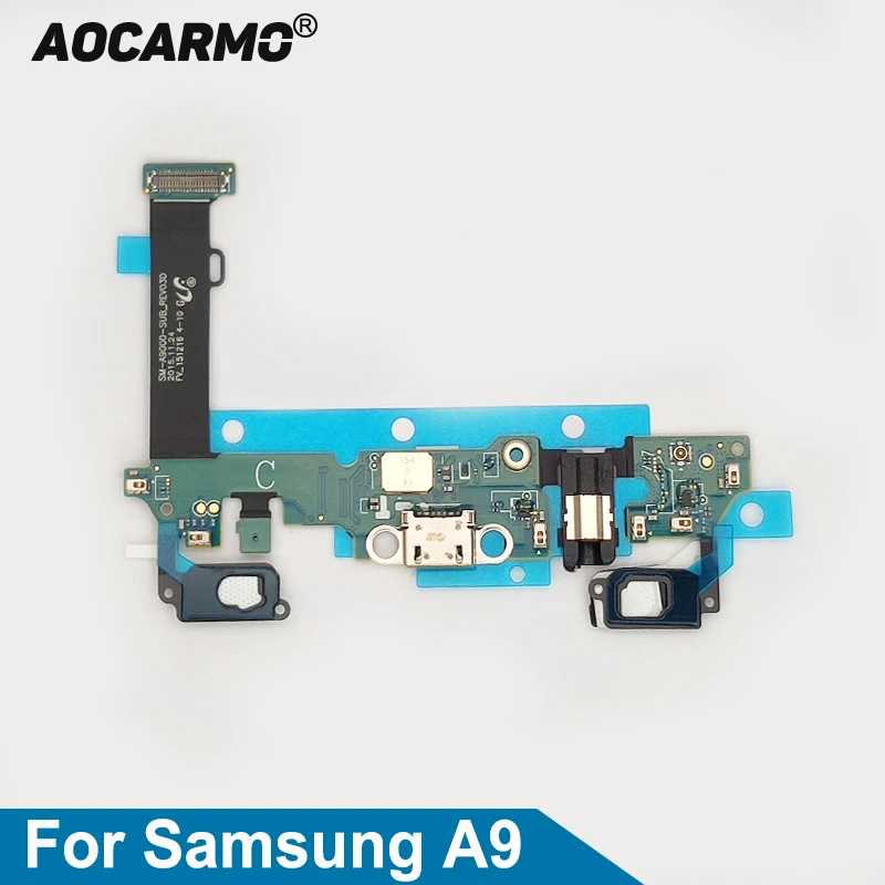 

Aocarmo For Samsung Galaxy A9 A9000 USB Charging Charger Port Dock Connector Microphone Headphone Jack Flex Cable Replacement
