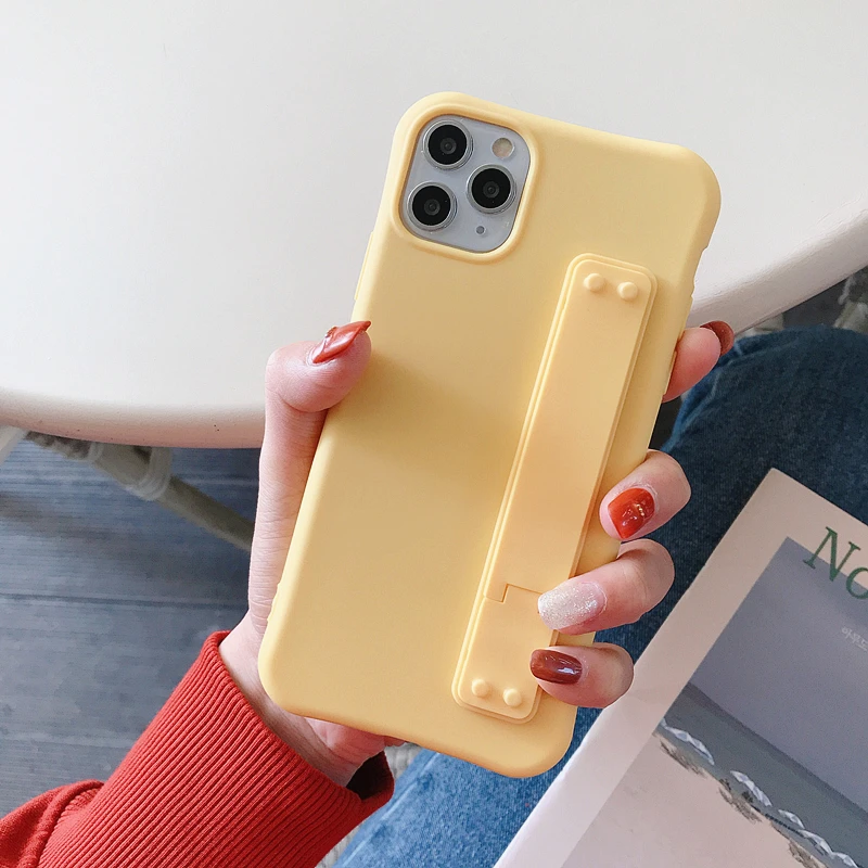 Wrist Strap Phone Case For iPhone 11 Pro Max 8 7 6 6s Plus X XR XS Max Soft TPU Case Candy Color Cover With Wristband
Wrist Strap Phone Case For iPhone 11 Pro Max 8 7 6 6s Plus X XR XS Max Soft TPU Case Candy Color Cover With Wristband