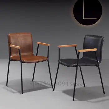 Nordic Modern Simple Back Home Dining Chair Coffee Chair Designer Leisure Armrest Iron Art Loft Office Chair Stool
Nordic Modern Simple Back Home Dining Chair Coffee Chair Designer Leisure Armrest Iron Art Loft Office Chair Stool