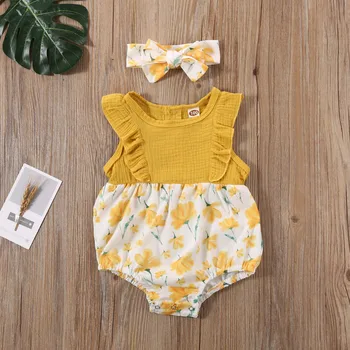 Pudcoco Newborn Baby Girl Clothes Sleeveless Ruffle Flower Print Romper Jumpsuit Headband 2Pcs Outfits Cotton Sunsuit Clothes 
Pudcoco Newborn Baby Girl Clothes Sleeveless Ruffle Flower Print Romper Jumpsuit Headband 2Pcs Outfits Cotton Sunsuit Clothes