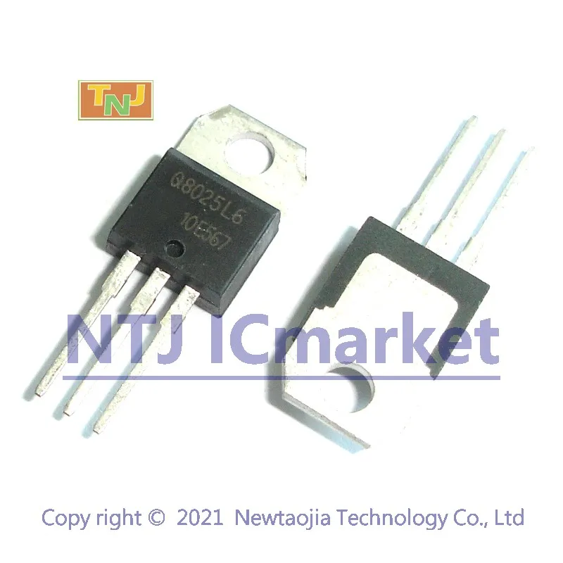 10 шт. транзистор Q8025L6 TO-220 Alternistor Triacs (6 A до 40 A) | Электронные компоненты и