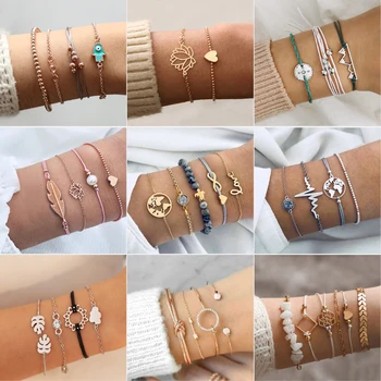 6 Pcs/Set Gold Bohemian Geometry Bracelets Bangles Set Vintage Multilayer Charm Cuff Bracelet for Women 2019 Fashion Jewelry
6 Pcs/Set Gold Bohemian Geometry Bracelets Bangles Set Vintage Multilayer Charm Cuff Bracelet for Women 2019 Fashion Jewelry