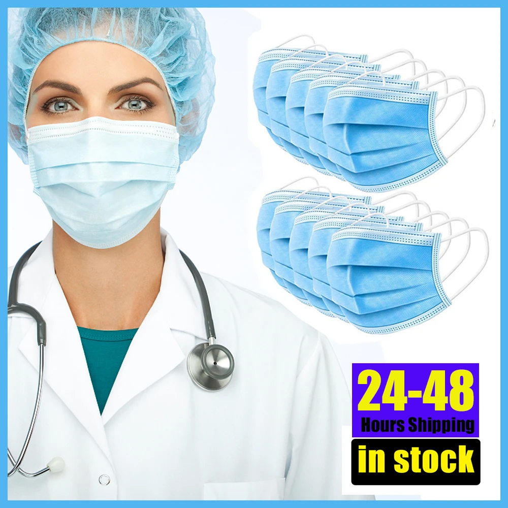 Anti-Pollution 3 Laye Dust Protection Mask 50Pcs PM2.5 Disposable Face Masks Elastic Ear Loop Disposable Dust Filter Safety Mask
Anti-Pollution 3 Laye Dust Protection Mask 50Pcs PM2.5 Disposable Face Masks Elastic Ear Loop Disposable Dust Filter Safety Mask