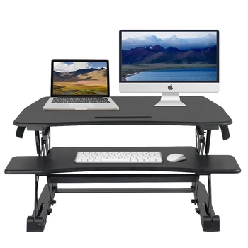 36'' Height Adjustable(5.9''-19.2'') Standing Desk Computer Workstation with Dual Gas Spring Riser Converter for Office
36'' Height Adjustable(5.9''-19.2'') Standing Desk Computer Workstation with Dual Gas Spring Riser Converter for Office