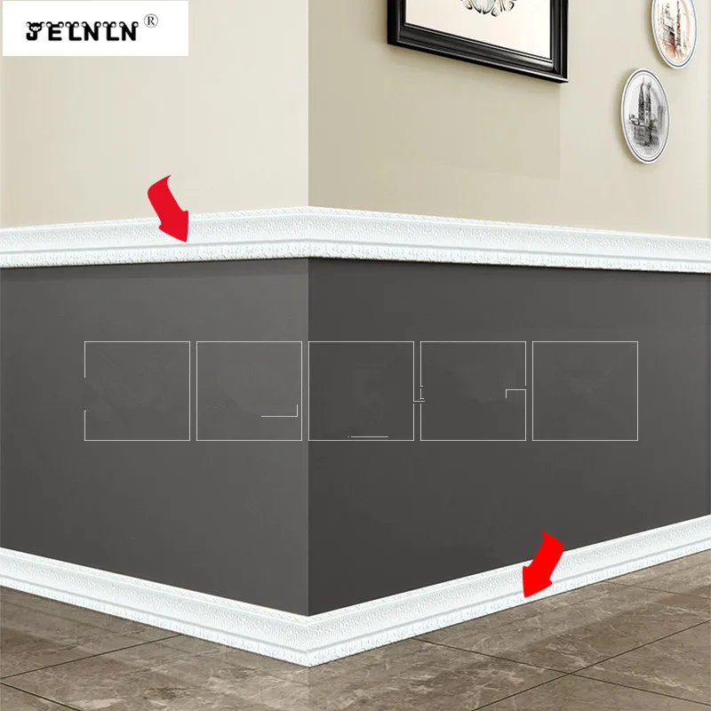 Foam Wall Sticker Waistline Decorative Strip Edge Background Border Living Room Anti-collision Waterproof Baseboard Wall Sticker
Foam Wall Sticker Waistline Decorative Strip Edge Background Border Living Room Anti-collision Waterproof Baseboard Wall Sticker
