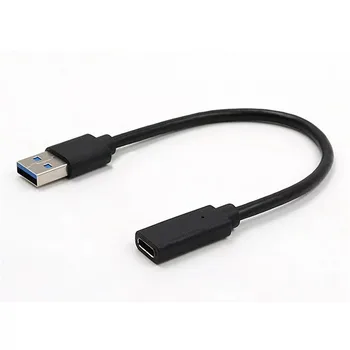 USB 3.0 Type A Male to USB 3.0 Type C Female Gold Plated Connector Converter Adapter (Black) (3ft)
USB 3.0 Type A Male to USB 3.0 Type C Female Gold Plated Connector Converter Adapter (Black) (3ft)