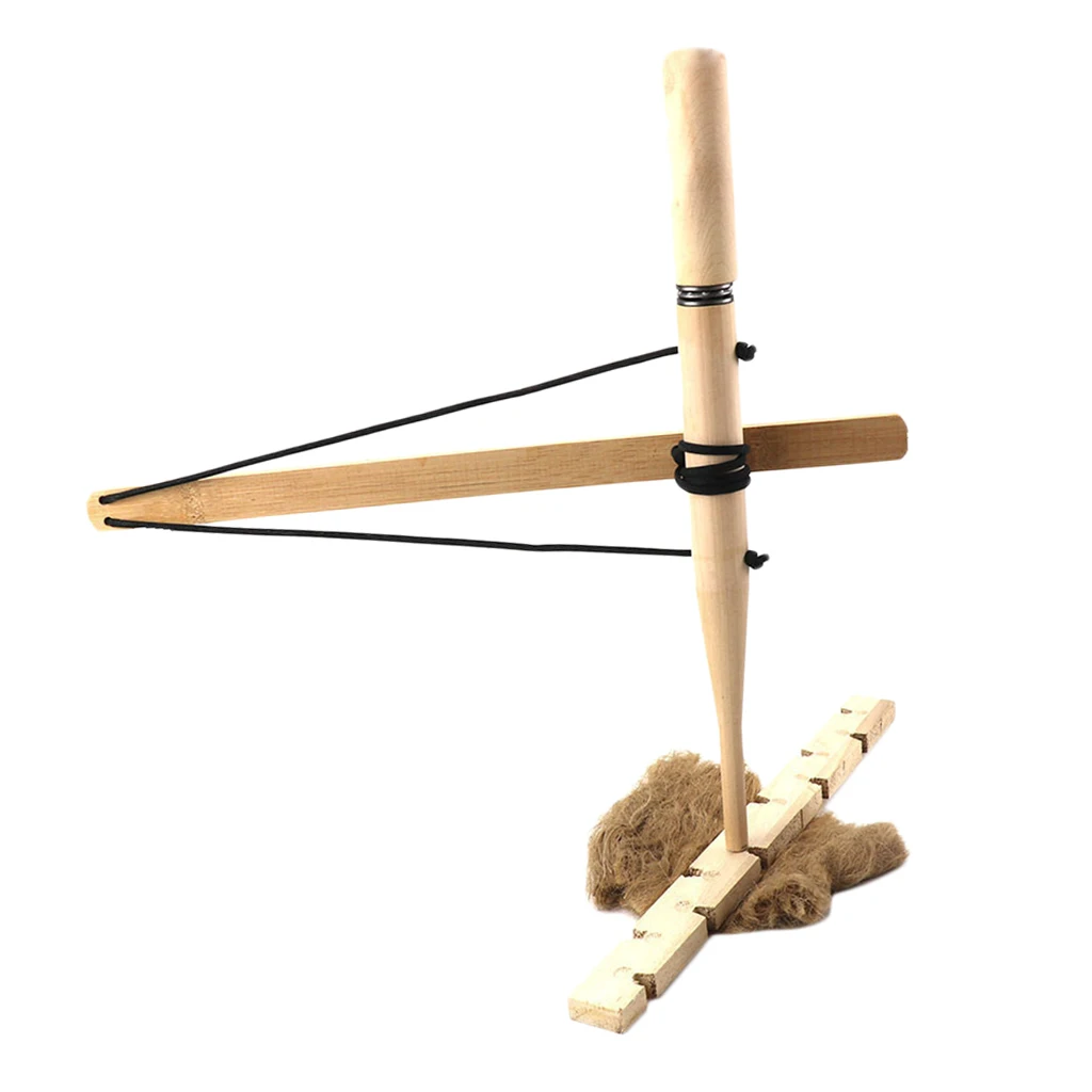 Bow Drill Fire Set Primitive Wood Kit Outdoor Survival Tool Bow Drill Fire Set Primitive Wood Kit Outdoor Survival Tool