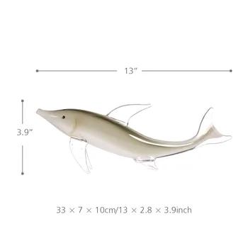 New Grey Fish Gift Glass Ornament Animal Figurine Handblown Home Decor Decoration Crafts Gift Figurines Model Decorative 
New Grey Fish Gift Glass Ornament Animal Figurine Handblown Home Decor Decoration Crafts Gift Figurines Model Decorative