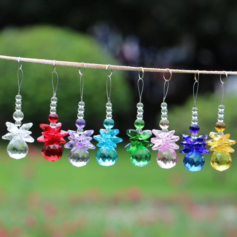 8PCS Chakra Crystal Sun Catchers Chandelier Crystals Ball Prism Pendant Rainbow Maker Hanging Decoration 
8PCS Chakra Crystal Sun Catchers Chandelier Crystals Ball Prism Pendant Rainbow Maker Hanging Decoration