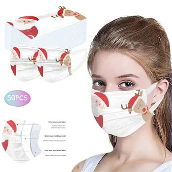 50pcs Adult Disposable Anti Dust Masks 3 Ply Face Mask Christmas Print Kawaii Dustproof Anti Fog Masks Mouth-muffle Mascarillas
50pcs Adult Disposable Anti Dust Masks 3 Ply Face Mask Christmas Print Kawaii Dustproof Anti Fog Masks Mouth-muffle Mascarillas