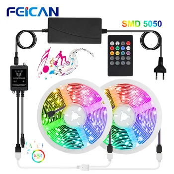 LED Light Music Sync RGB LED Strip Light Waterproof 12V Sound Sensor Remote Control LED Lights for Room
LED Light Music Sync RGB LED Strip Light Waterproof 12V Sound Sensor Remote Control LED Lights for Room