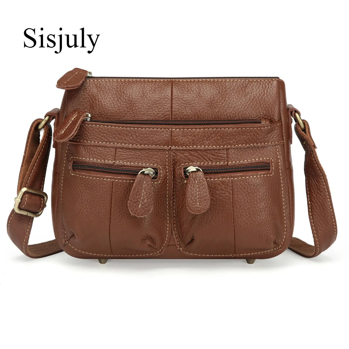 Sisjuly High Quality 100% Top Cowhide Leather Ladies Messenger Bag Ladies Small Shoulder Bag Fashion Retro Messenger Bag Bolsos
Sisjuly High Quality 100% Top Cowhide Leather Ladies Messenger Bag Ladies Small Shoulder Bag Fashion Retro Messenger Bag Bolsos