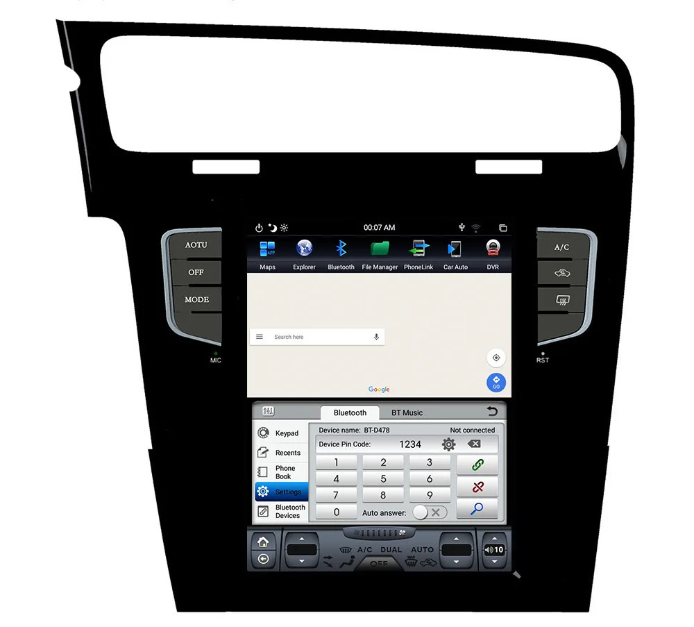 10.4" tesla style vertical screen android 9.0 Six core Car GPS radio Navigation for VW Volkswagen Golf 2013-2019
10.4" tesla style vertical screen android 9.0 Six core Car GPS radio Navigation for VW Volkswagen Golf 2013-2019