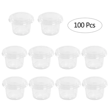 100pcs 120ml Disposable Portion Cups Condiment Cup with Cover for Sauce Yogurt Jelly Pudding
100pcs 120ml Disposable Portion Cups Condiment Cup with Cover for Sauce Yogurt Jelly Pudding