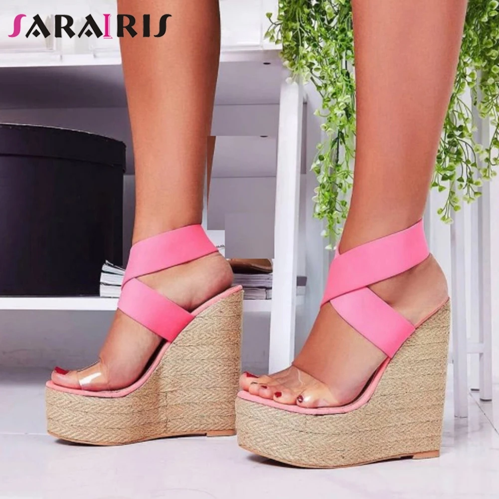SARAIRIS Ladies Summer Date Platform Sandals Sexy Summer Party High Wedges Sandals Women Sweet Transparent Strap Shoes Woman
SARAIRIS Ladies Summer Date Platform Sandals Sexy Summer Party High Wedges Sandals Women Sweet Transparent Strap Shoes Woman