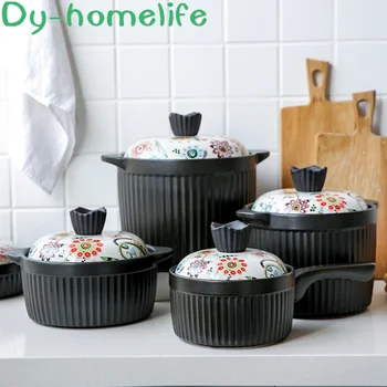 Ceramic Casserole Multi-size Japanese-style Painted Health Soup Pot Stew Pot Open Flame Heat-resistant Home Kitchen Supplies
Ceramic Casserole Multi-size Japanese-style Painted Health Soup Pot Stew Pot Open Flame Heat-resistant Home Kitchen Supplies