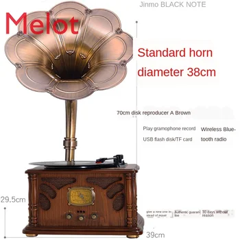 Vinyl Recording Machine Disk Reproducer European-Style Retro Old-Fashioned Loudspeaker Record Player Classical Audio Living
Vinyl Recording Machine Disk Reproducer European-Style Retro Old-Fashioned Loudspeaker Record Player Classical Audio Living