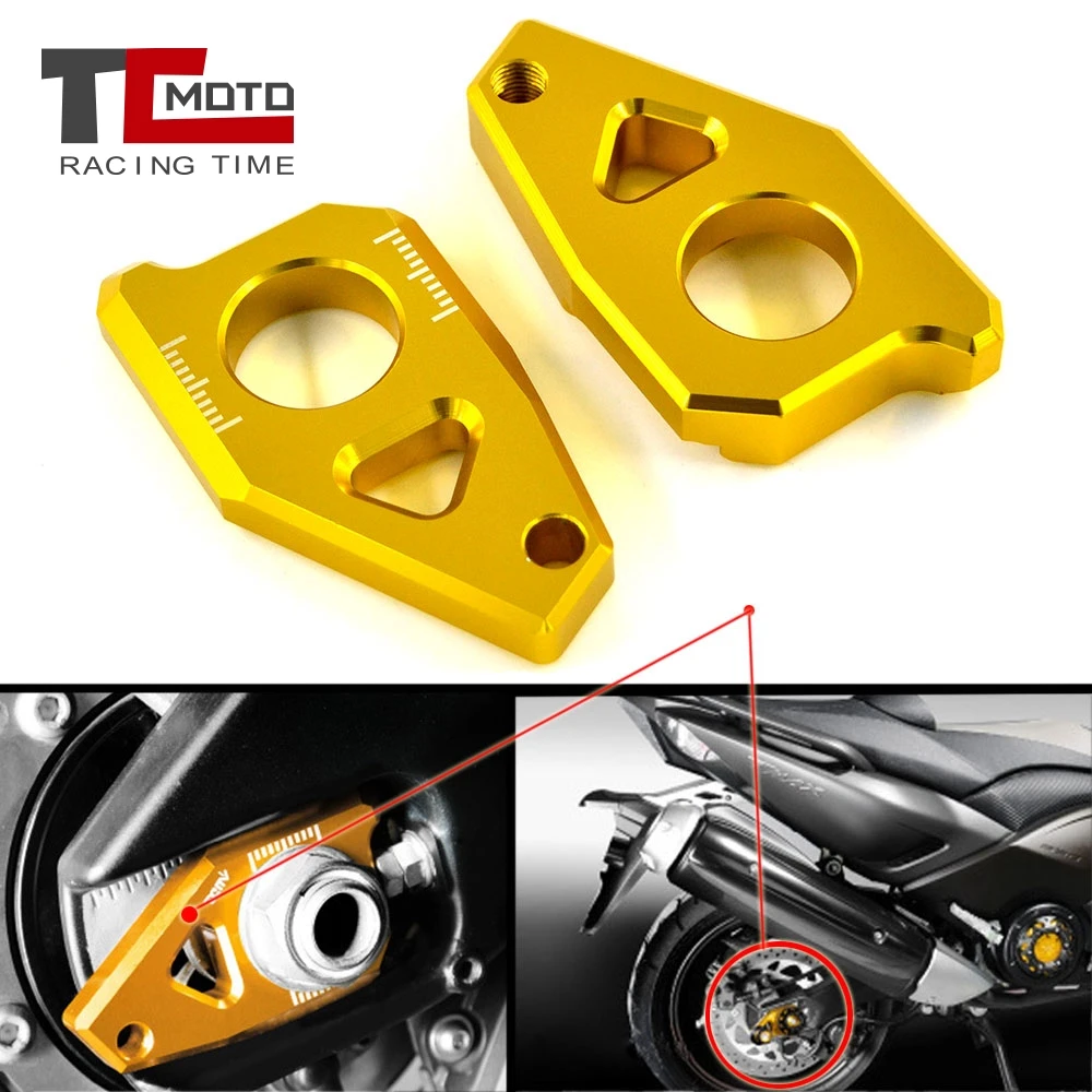 Motorcycle Rear Axle Spindle Chain Adjuster Blocks Chain Adjuster Tensioner For Yamaha FZ1 FZ8 YZF-R1 YZF R1 TMAX 530 TMAX530
Motorcycle Rear Axle Spindle Chain Adjuster Blocks Chain Adjuster Tensioner For Yamaha FZ1 FZ8 YZF-R1 YZF R1 TMAX 530 TMAX530