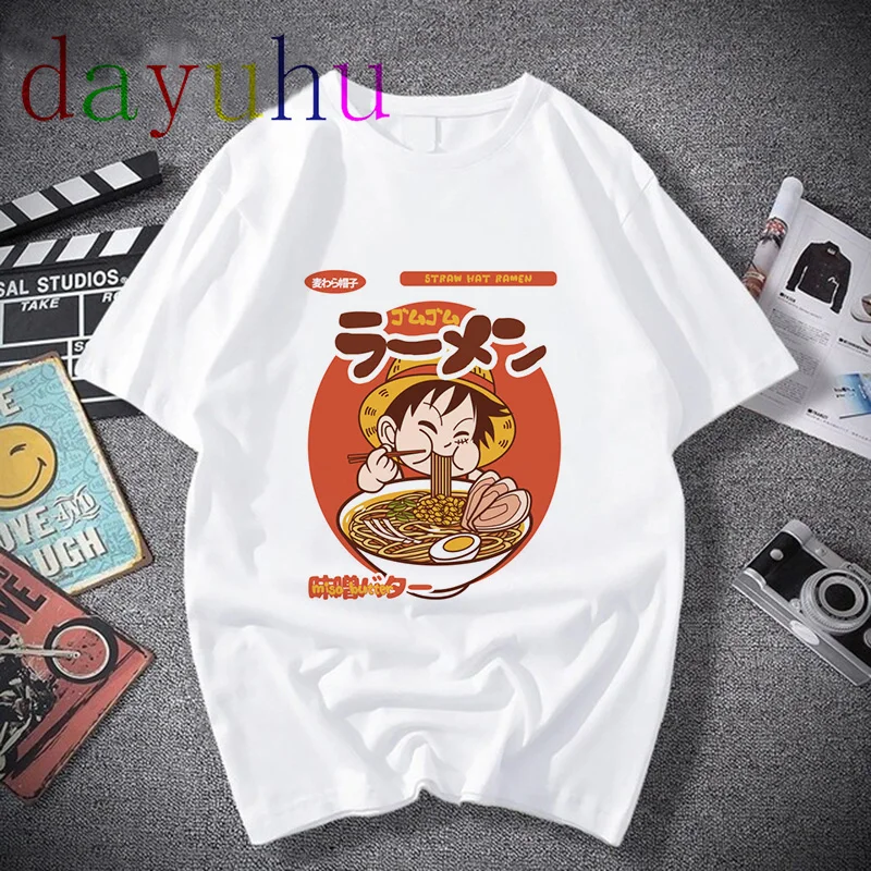 Фото Женская футболка из японского аниме с принтом гранж кавайный мультяшный рисунок