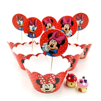24pcs Minnie Mouse Cupcake Wrappers Toppers Party Decoration Birthday Party Supplies Minnie Baby Shower Cupcake Toppers Favors 
24pcs Minnie Mouse Cupcake Wrappers Toppers Party Decoration Birthday Party Supplies Minnie Baby Shower Cupcake Toppers Favors