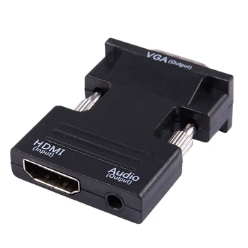 1080P HDMI Female to VGA Male with o Output Cable Converter Adapter
1080P HDMI Female to VGA Male with o Output Cable Converter Adapter