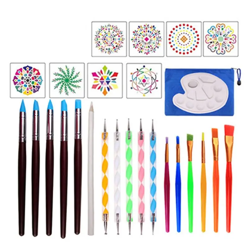 27pcs Mandala Dotting Pen Tools for DIY Painting Rock Pottery Stencils Template A9LC
27pcs Mandala Dotting Pen Tools for DIY Painting Rock Pottery Stencils Template A9LC