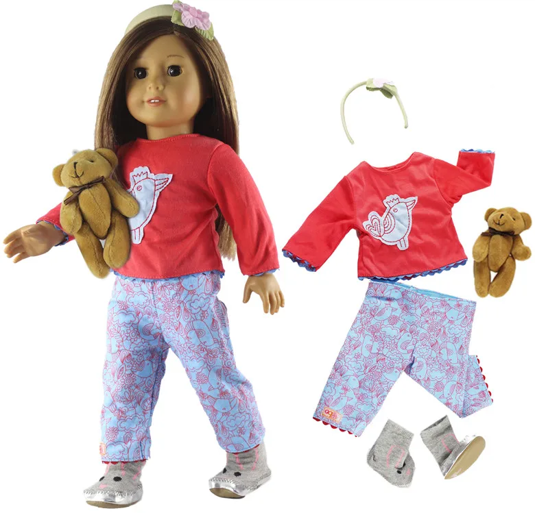 Новая 18 дюймовая Одежда для кукол наряд дюймовых американских много стилей на