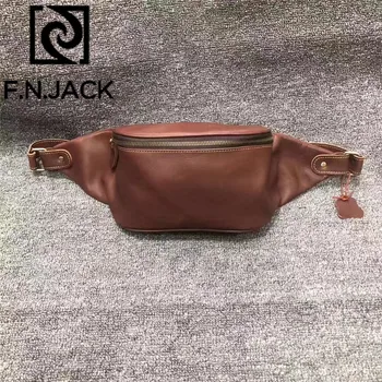 F.N.JACK Trendy Men's Waist Pack Personality Large Capacity Bra Head Layer Cowhide Multi-functional Mad Horse Skin Waist Packs
F.N.JACK Trendy Men's Waist Pack Personality Large Capacity Bra Head Layer Cowhide Multi-functional Mad Horse Skin Waist Packs