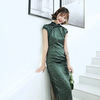 Chinese Style Lady Elegant Evening Party Dress Plus Size 4XL Print Flower Retro Long Cheongsam High Split Sexy Slim Rayon Qipao
Chinese Style Lady Elegant Evening Party Dress Plus Size 4XL Print Flower Retro Long Cheongsam High Split Sexy Slim Rayon Qipao