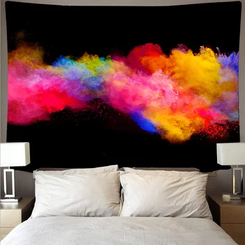 Color paint powder collision style wall covering retro art tapestry hippy wall hanging psychedelic beach towel polyester yoga 
Color paint powder collision style wall covering retro art tapestry hippy wall hanging psychedelic beach towel polyester yoga