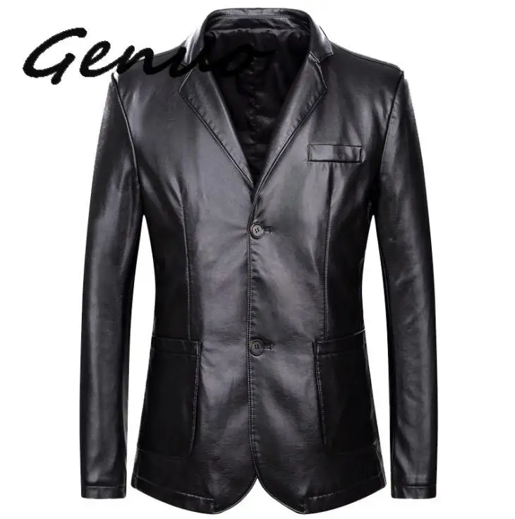 Genuo New 2019 Spring And Autumn Loose Lapel Leather Jacket Men Plus Size Leather Casual Jacket Mens Leather Coat
Genuo New 2019 Spring And Autumn Loose Lapel Leather Jacket Men Plus Size Leather Casual Jacket Mens Leather Coat