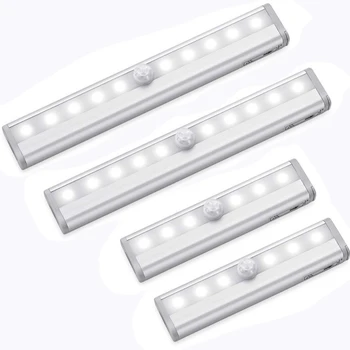 6/10leds PIR LED Motion Sensor LED Under Cabinet Light AAA Battery Powered Wardrobe Kitchen Bedroom Closet Stairs Night Lamp
6/10leds PIR LED Motion Sensor LED Under Cabinet Light AAA Battery Powered Wardrobe Kitchen Bedroom Closet Stairs Night Lamp