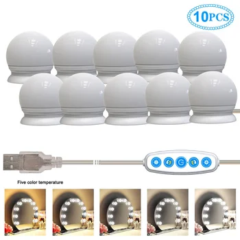 LED Makeup Light Kit 10Touch Dimmable Mirror Bulbs Hollywood Vanity Lighting Lights for Wall Dressing Table Bathroom Mirror Lamp
LED Makeup Light Kit 10Touch Dimmable Mirror Bulbs Hollywood Vanity Lighting Lights for Wall Dressing Table Bathroom Mirror Lamp