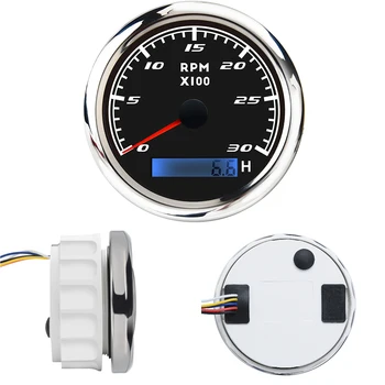 85MM 3000RPM Tachometer With Hourmeter Waterproof 316 Stainless Steel Tacho Gauge Pulse 12V/24V for Marine Boat Yacht Black
85MM 3000RPM Tachometer With Hourmeter Waterproof 316 Stainless Steel Tacho Gauge Pulse 12V/24V for Marine Boat Yacht Black