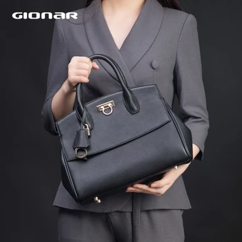 GIONAR Business OL Ladies Crossbody Handbag Leather Womens Top-handle Bag for Work Luxury Brand Genuine Real Cow Leather Purse
GIONAR Business OL Ladies Crossbody Handbag Leather Womens Top-handle Bag for Work Luxury Brand Genuine Real Cow Leather Purse