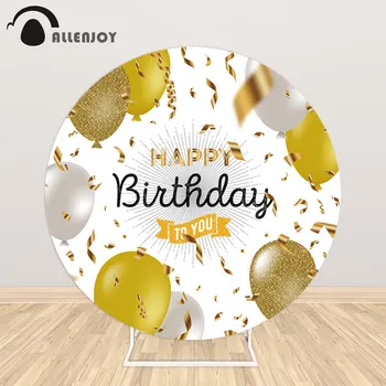 Allenjoy Golden Balloons Colored RibbonRound Background Circle Backdrop Cover Happy Birthday Party Decor Wallpaper Photo Booth
Allenjoy Golden Balloons Colored RibbonRound Background Circle Backdrop Cover Happy Birthday Party Decor Wallpaper Photo Booth