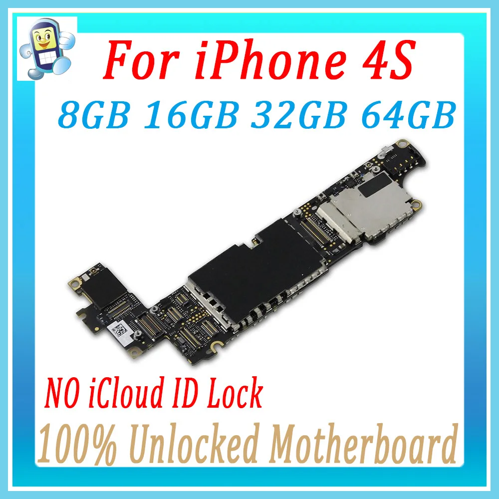 100% Unlocked Mainboard For iPdhone 4S Motherboard original Logic Board with IOS system Tested Good Working 16GB 32GB 64GB
100% Unlocked Mainboard For iPdhone 4S Motherboard original Logic Board with IOS system Tested Good Working 16GB 32GB 64GB