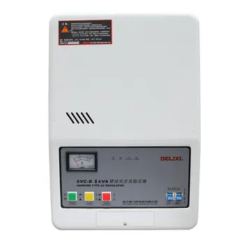 DELIXI SVC-B 3KVA 3000W wall-mounted full copper coil single phase AC voltage regulator air conditioning Instrument 150-250V AC
DELIXI SVC-B 3KVA 3000W wall-mounted full copper coil single phase AC voltage regulator air conditioning Instrument 150-250V AC