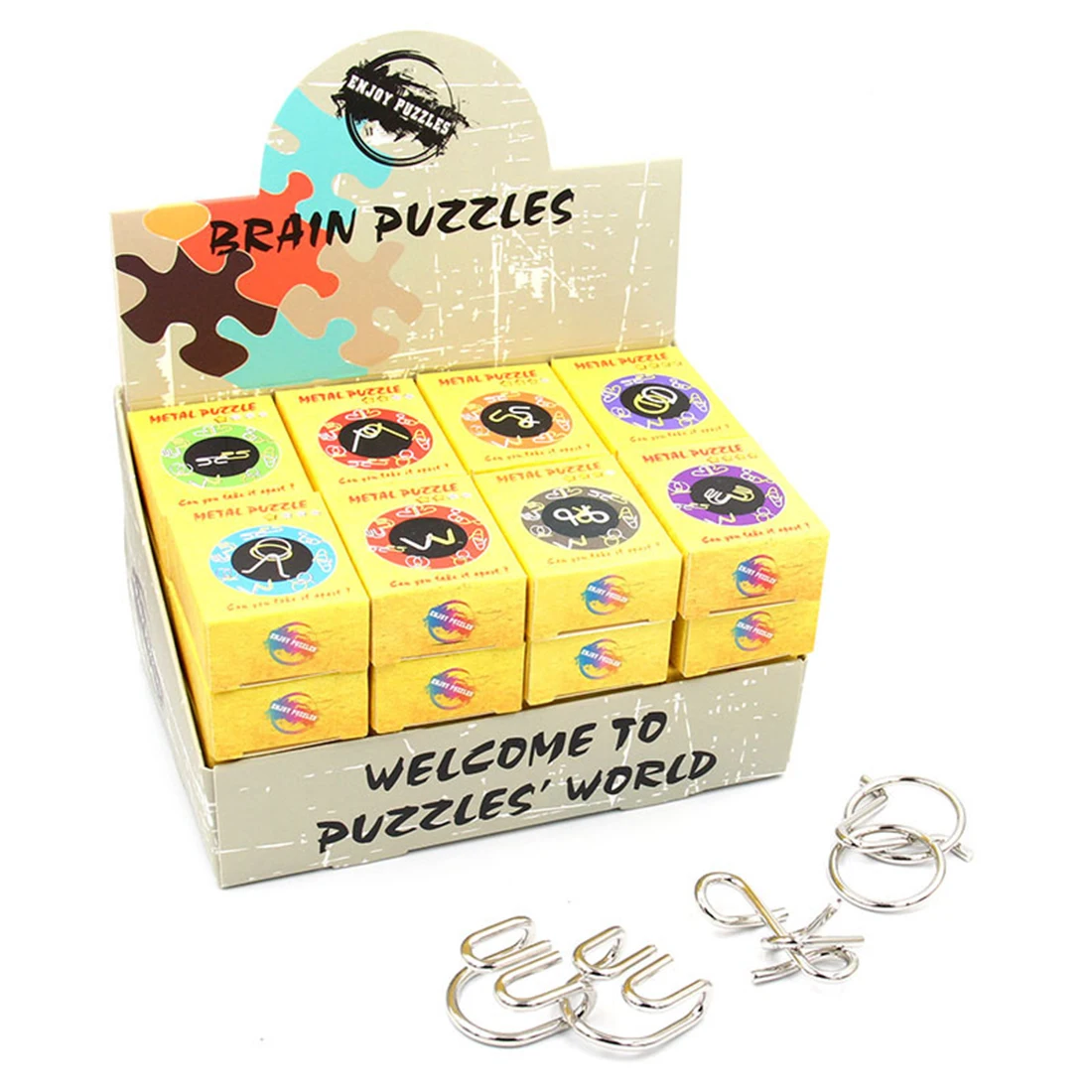 32Pcs/set Kongming Lock Metal Brain Teasers Learning Puzzle Educational Toy Holiday Gift for Kids and Adults
32Pcs/set Kongming Lock Metal Brain Teasers Learning Puzzle Educational Toy Holiday Gift for Kids and Adults