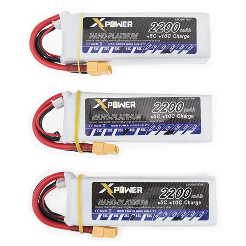 3pcs/lot 14.8v 2200Mah Lithium Lipo Battery XT60 T plug Xpower batteries For RC Helicopter Qudcopter Drone Car Boat Bateria
3pcs/lot 14.8v 2200Mah Lithium Lipo Battery XT60 T plug Xpower batteries For RC Helicopter Qudcopter Drone Car Boat Bateria