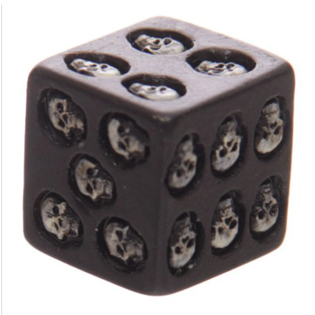 5Pcs/set Cool Black Skull Dice 6-Sided Cube Party Entertainment Leisure Toys 5Pcs/set Cool Black Skull Dice 6-Sided Cube Party Entertainment Leisure Toys