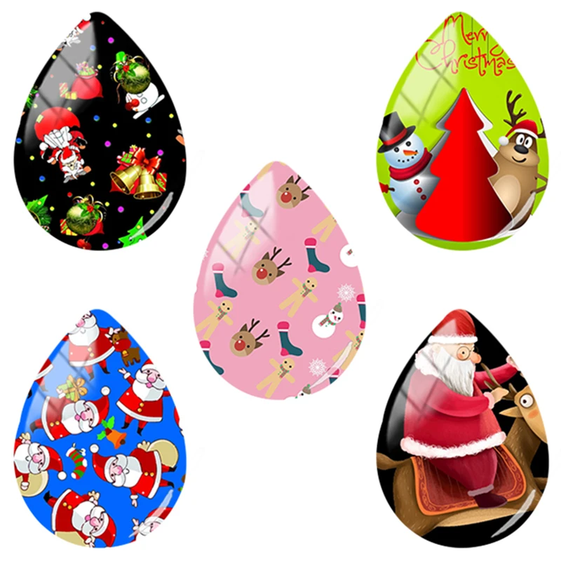 TAFREE Glass Cabochon Jewelry Findings 18x25mm Tear Drop Shape santa deer Merry christmas photo Xmas pendant Accessories CM744
TAFREE Glass Cabochon Jewelry Findings 18x25mm Tear Drop Shape santa deer Merry christmas photo Xmas pendant Accessories CM744