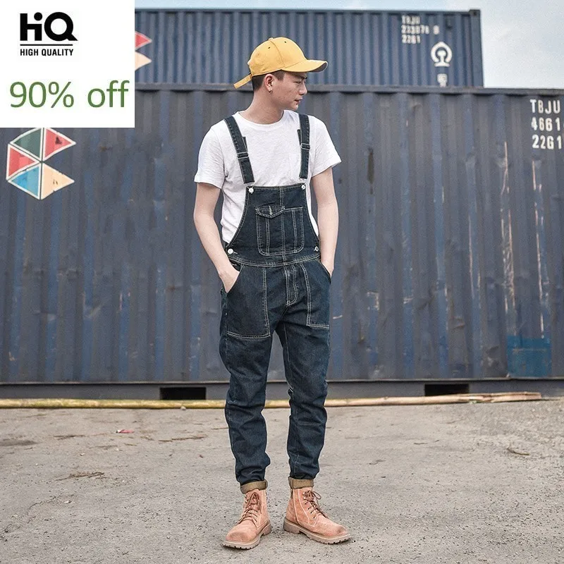 Designer Summer Denim Overalls for Men Streetwear Fashion Slim Fitness Work Jeans Homme Japan Style Trousers Cowboy Jumpsuit
Designer Summer Denim Overalls for Men Streetwear Fashion Slim Fitness Work Jeans Homme Japan Style Trousers Cowboy Jumpsuit