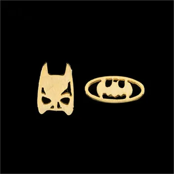 10 Pairs Orecchini Halloween Men Jewelry Batman Themed Bat Mask Logo Shaped Stud Gold Color Comics Super Heroes Earrings Femme 
10 Pairs Orecchini Halloween Men Jewelry Batman Themed Bat Mask Logo Shaped Stud Gold Color Comics Super Heroes Earrings Femme