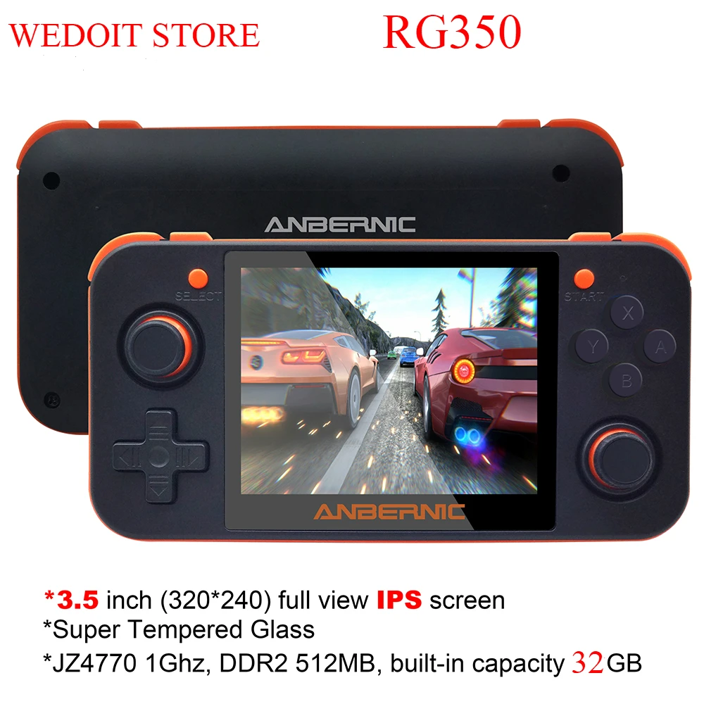 Retro Game Console 3.5 inch IPS Screen RG350 Video games 2500+ Games 16 Emulators RG 350 64bit Game Player
Retro Game Console 3.5 inch IPS Screen RG350 Video games 2500+ Games 16 Emulators RG 350 64bit Game Player