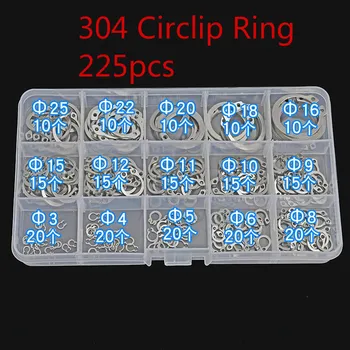 225pc Snap Circlip Retaining Ring Card Outer Clamp Spring C-type Shaft Collar Washer Assortment Kit A2 304 Stainless Steel 3-25
225pc Snap Circlip Retaining Ring Card Outer Clamp Spring C-type Shaft Collar Washer Assortment Kit A2 304 Stainless Steel 3-25