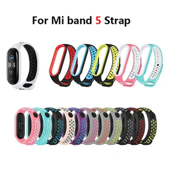 For Mi Band 5 Strap Silicone Two-color Strap Porous Anti-sweat Sports Breathable Strap Replacement For Xiaomi Bracelet 5
For Mi Band 5 Strap Silicone Two-color Strap Porous Anti-sweat Sports Breathable Strap Replacement For Xiaomi Bracelet 5