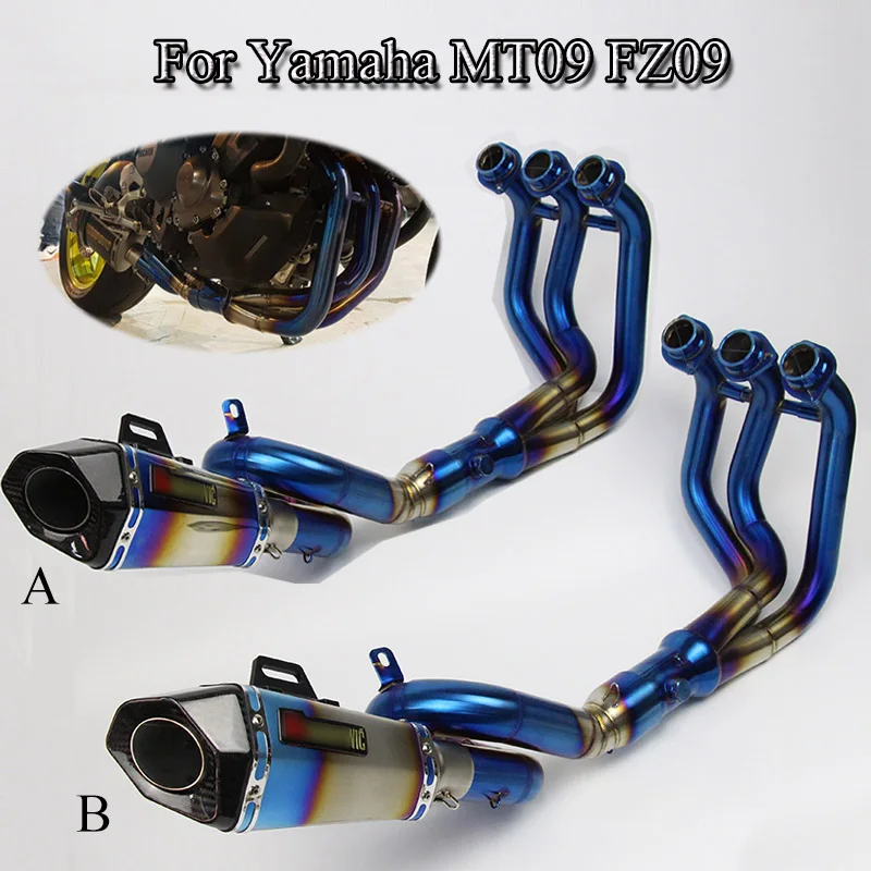 Complete Exhaust System Pipe For Yamaha MT09 FZ09 Motorcycle Exhaust Muffler Tips Connect Header Front Link Pipe Modified Slip
Complete Exhaust System Pipe For Yamaha MT09 FZ09 Motorcycle Exhaust Muffler Tips Connect Header Front Link Pipe Modified Slip