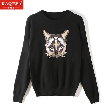 2019 Korean version of the new fashion cute pattern Harajuku style round neck loose long-sleeved casual sweater high quality
2019 Korean version of the new fashion cute pattern Harajuku style round neck loose long-sleeved casual sweater high quality