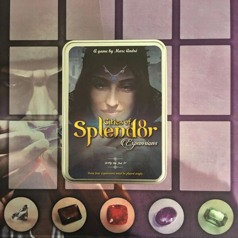 Splendor Board Game full English version with metal Box Splendor card game Custom portable plastic chip version
Splendor Board Game full English version with metal Box Splendor card game Custom portable plastic chip version